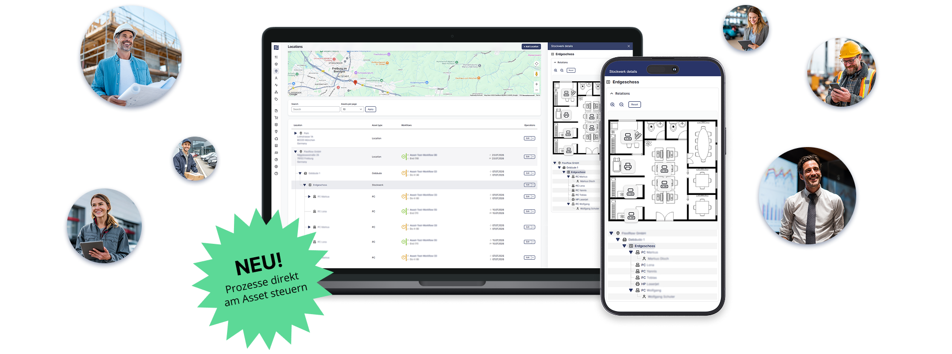 Asset Management in FlexiFlow Prozesse jetzt direkt am Asset steuern mit Asset Management Feature